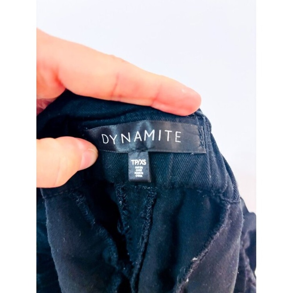 DYNAMITE Black High Rise Paperbag Tie Waist Flowy Shorts‎ X-Small - Picture 6 of 6